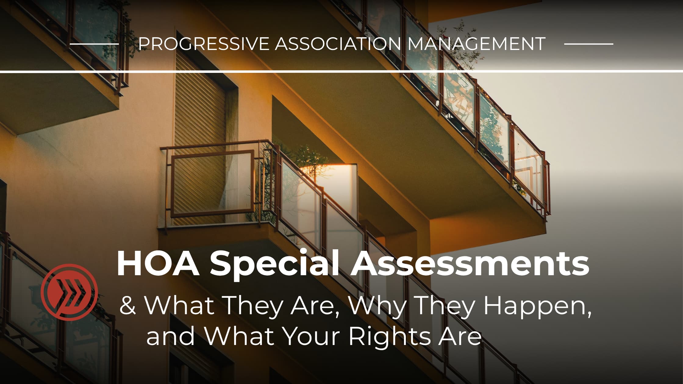 HOA special assessments banner