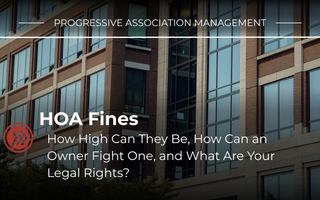 HOA Fines: How High Can They Be, How Can an Owner Fight One, and What Are Your Legal Rights?